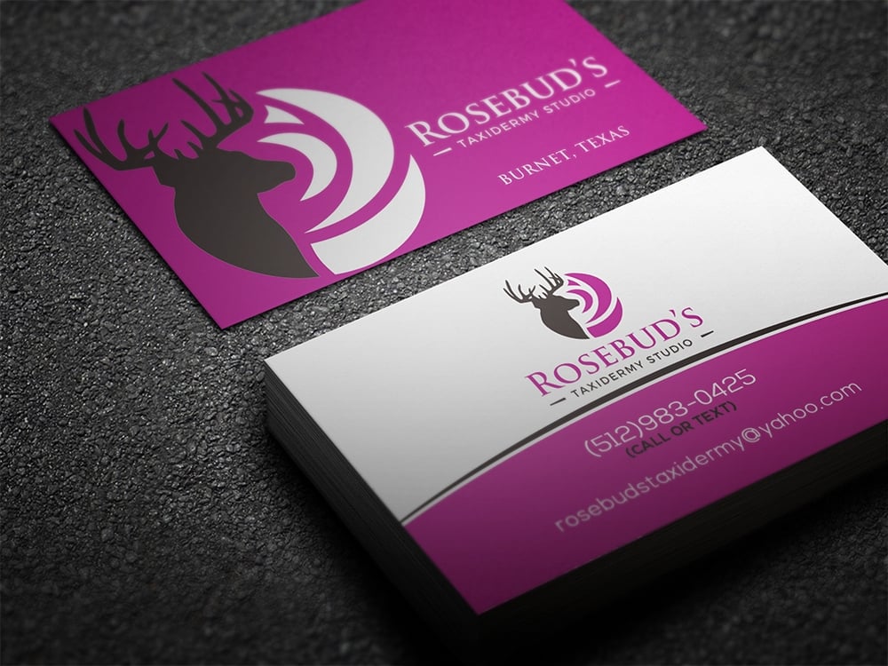 Rosebuds Taxidermy Studio logo design by aamir