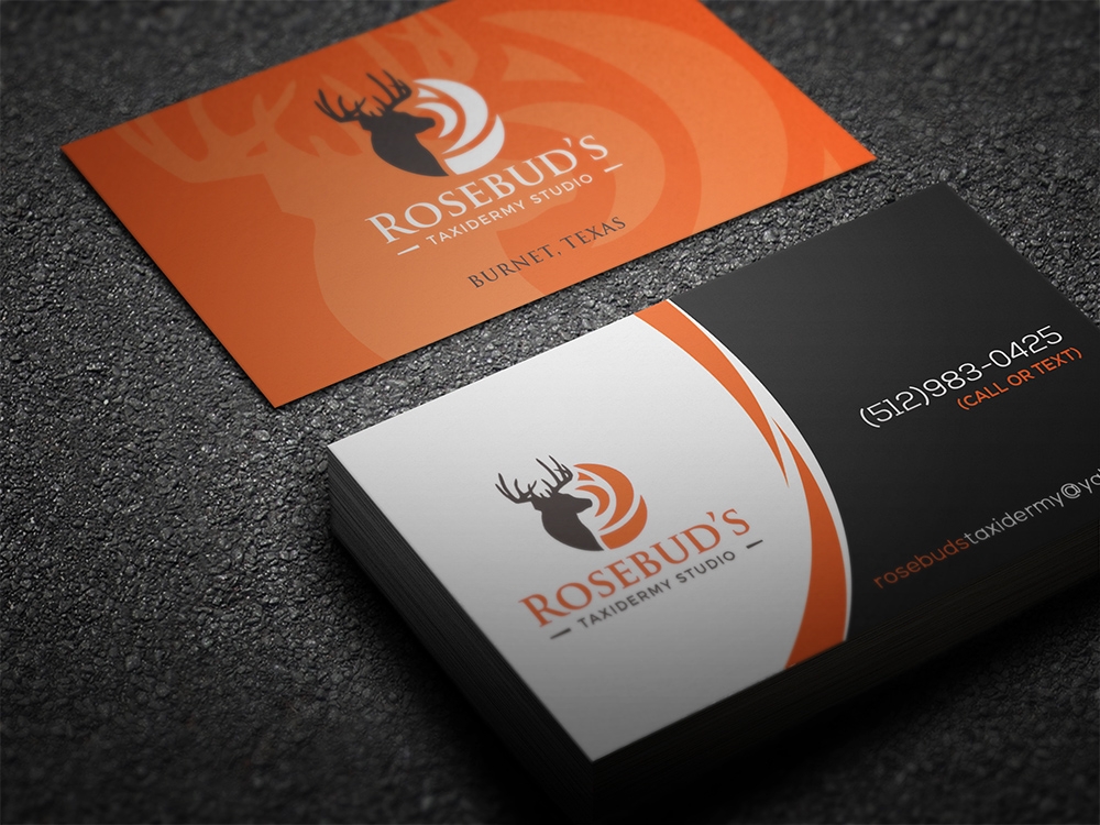 Rosebuds Taxidermy Studio logo design by aamir