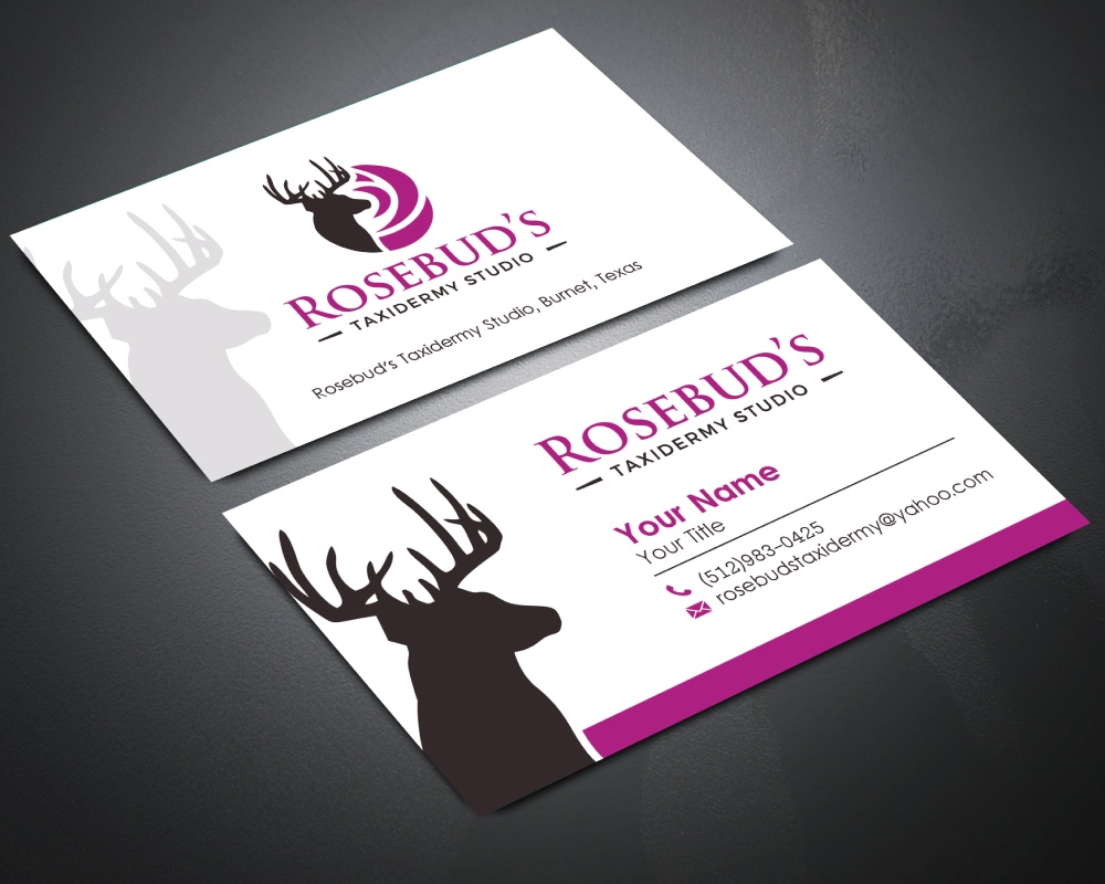 Rosebuds Taxidermy Studio logo design by Boomstudioz