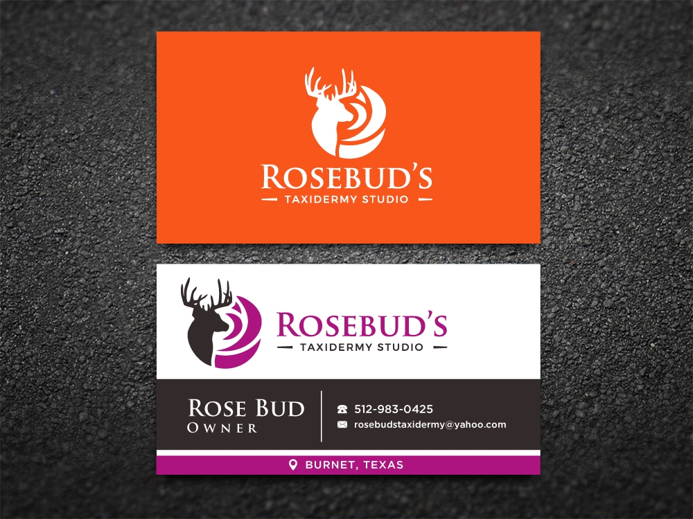 Rosebuds Taxidermy Studio logo design by labo