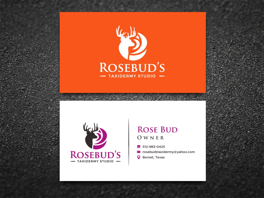 Rosebuds Taxidermy Studio logo design by labo