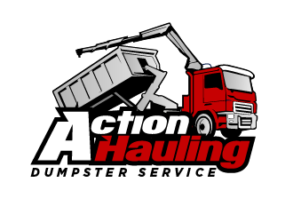 ACTION HAULING DUMPSTER SERVICE logo design by THOR_