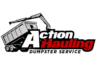 ACTION HAULING DUMPSTER SERVICE logo design by THOR_