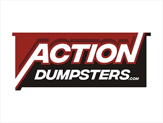 ACTION HAULING DUMPSTER SERVICE logo design by gitzart