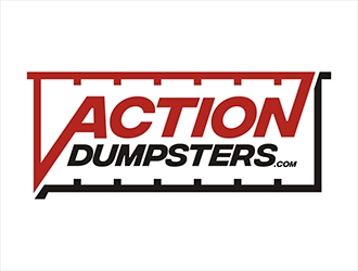 ACTION HAULING DUMPSTER SERVICE logo design by gitzart