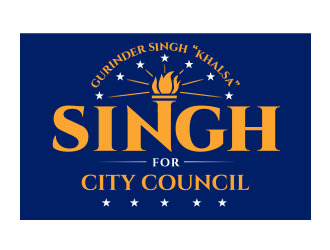 Singh for City Council logo design by schiena