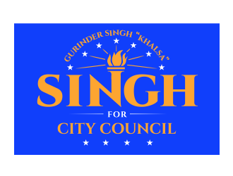 Singh for City Council logo design by schiena