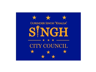 Singh for City Council logo design by lif48