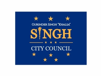 Singh for City Council logo design by lif48