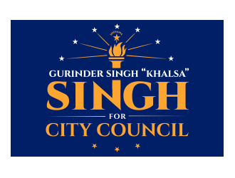 Singh for City Council logo design by schiena
