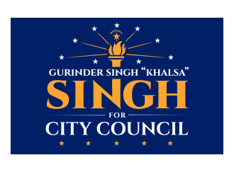 Singh for City Council logo design by schiena