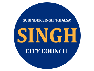 Singh for City Council logo design by schiena