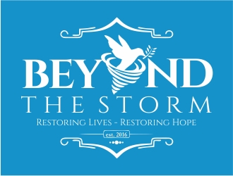 Beyond The Storm logo design by nikkiblue