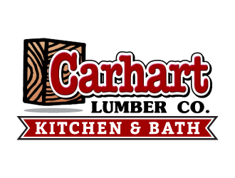 Carhart Lumber Co. - Need to add Kitchen & Bath to the original logo logo design by dchris