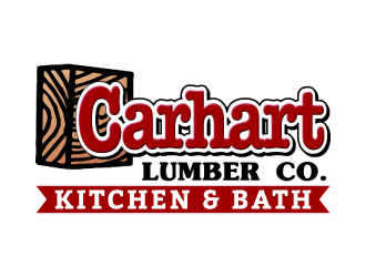 Carhart Lumber Co. - Need to add Kitchen & Bath to the original logo logo design by dchris