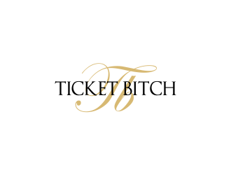 Ticket Bitch logo design by giphone