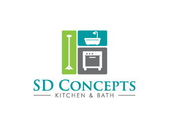 SD Concepts logo design by pencilhand