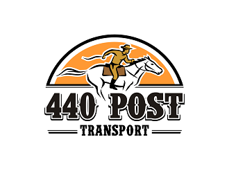 Pony Express Transport  logo design by haze