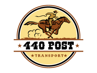 Pony Express Transport  logo design by yaya2a