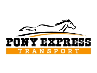 Pony Express Transport  logo design by jaize