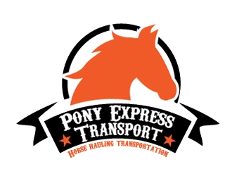 Pony Express Transport  logo design by ZQDesigns