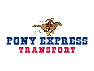 Pony Express Transport  logo design by dibyo
