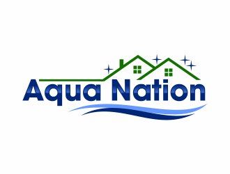 Aqua Nation  logo design by ingepro