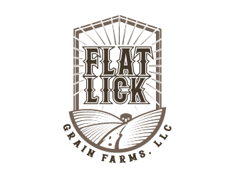 Flat Lick Grain Farms, LLC logo design by IanGAB