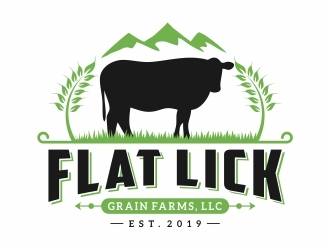 Flat Lick Grain Farms, LLC logo design by Eko_Kurniawan