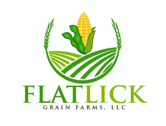 Flat Lick Grain Farms, LLC logo design by shravya