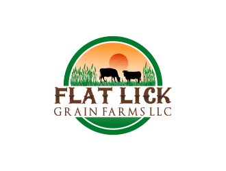 Flat Lick Grain Farms, LLC logo design by veranoghusta
