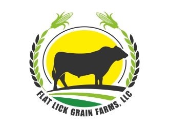 Flat Lick Grain Farms, LLC logo design by adwebicon