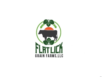 Flat Lick Grain Farms, LLC logo design by adwebicon
