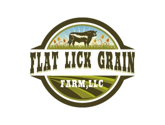 Flat Lick Grain Farms, LLC logo design by AYATA
