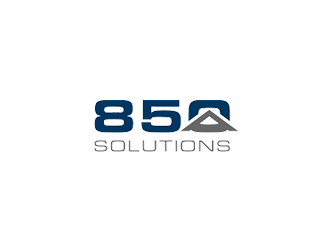 850 SOLUTIONS logo design by blackcane