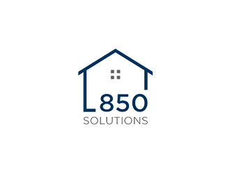 850 SOLUTIONS logo design by blackcane