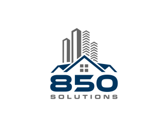 850 SOLUTIONS logo design by RIANW