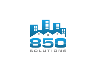 850 SOLUTIONS logo design by kevlogo