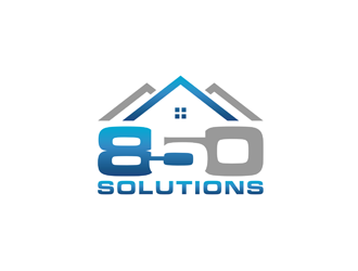 850 SOLUTIONS logo design by bomie
