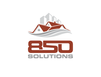 850 SOLUTIONS logo design by PRN123