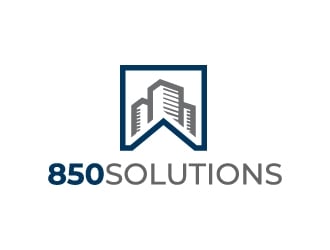 850 SOLUTIONS logo design by akilis13