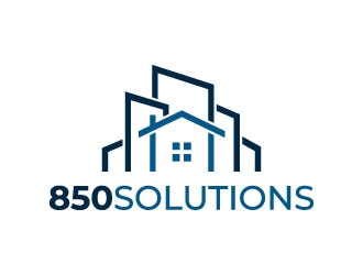 850 SOLUTIONS logo design by akilis13