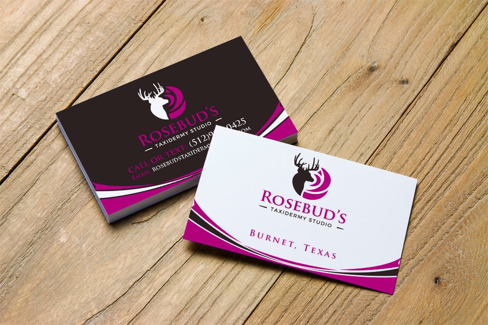 Rosebuds Taxidermy Studio logo design by DreamLogoDesign