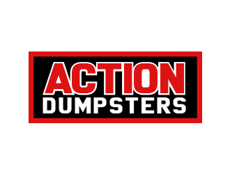 ACTION HAULING DUMPSTER SERVICE logo design by BeDesign