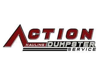 ACTION HAULING DUMPSTER SERVICE logo design by nona