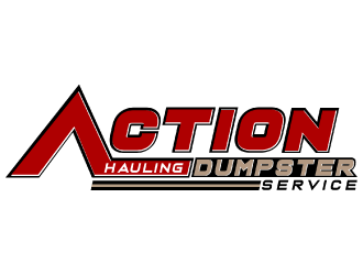 ACTION HAULING DUMPSTER SERVICE logo design by nona