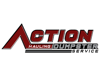ACTION HAULING DUMPSTER SERVICE logo design by nona