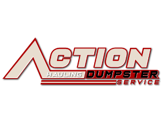 ACTION HAULING DUMPSTER SERVICE logo design by nona