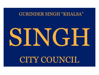 Singh for City Council logo design by schiena
