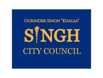 Singh for City Council logo design by lif48